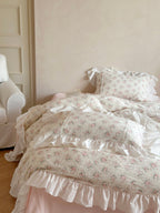 Blossom Puff Ruffle Muslin Bedding Set