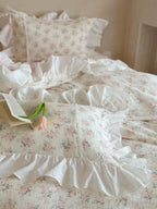 Blossom Puff Ruffle Muslin Bedding Set