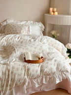 Blossom Puff Ruffle Muslin Bedding Set