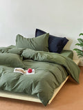 Moss Whisper Square Jacquard Duvet Cover
