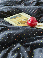 Midnight Whisper Square Jacquard Duvet Cover