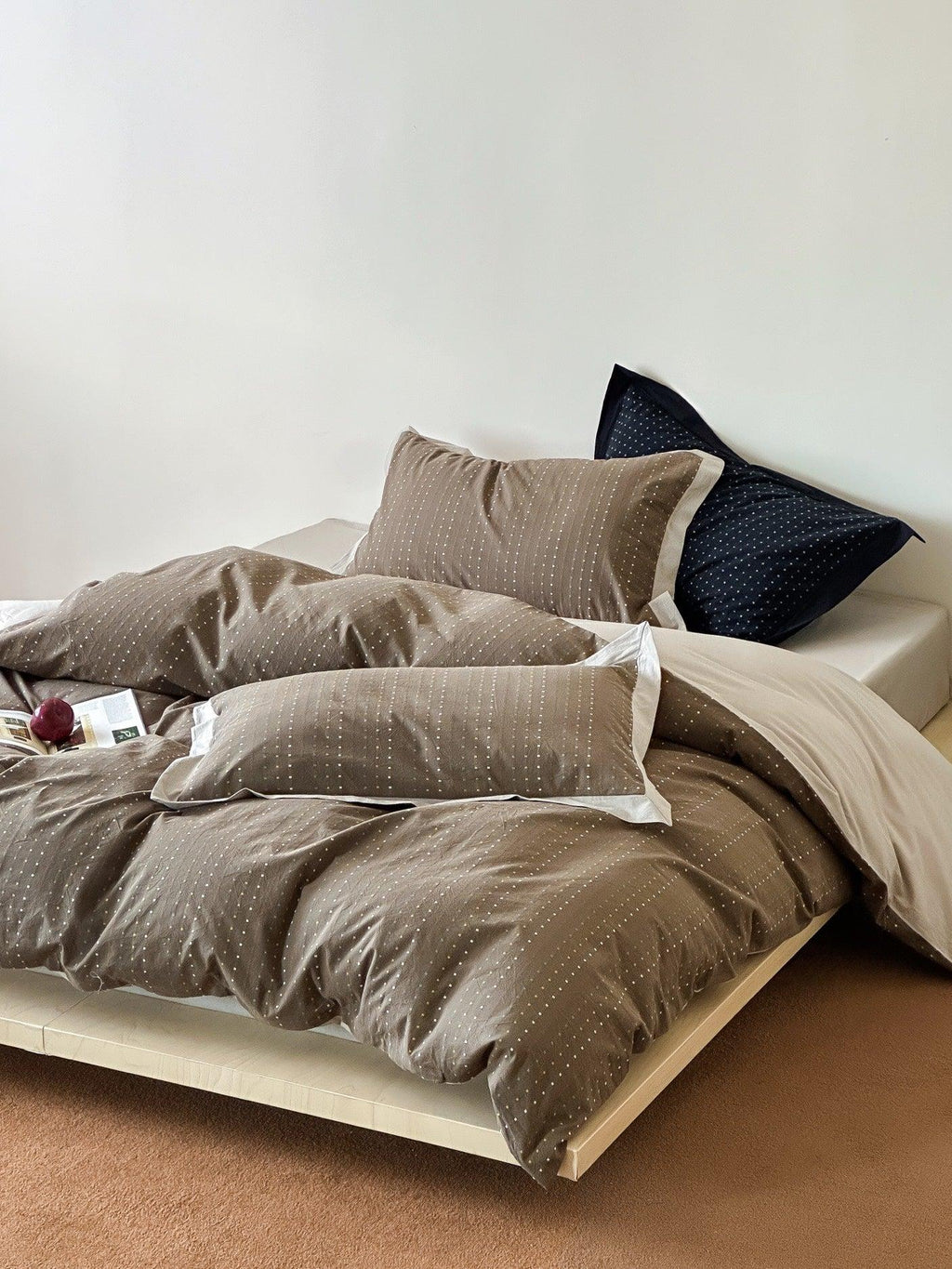 Driftwood Whisper Square Jacquard Duvet Cover