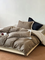 Driftwood Whisper Square Jacquard Duvet Cover