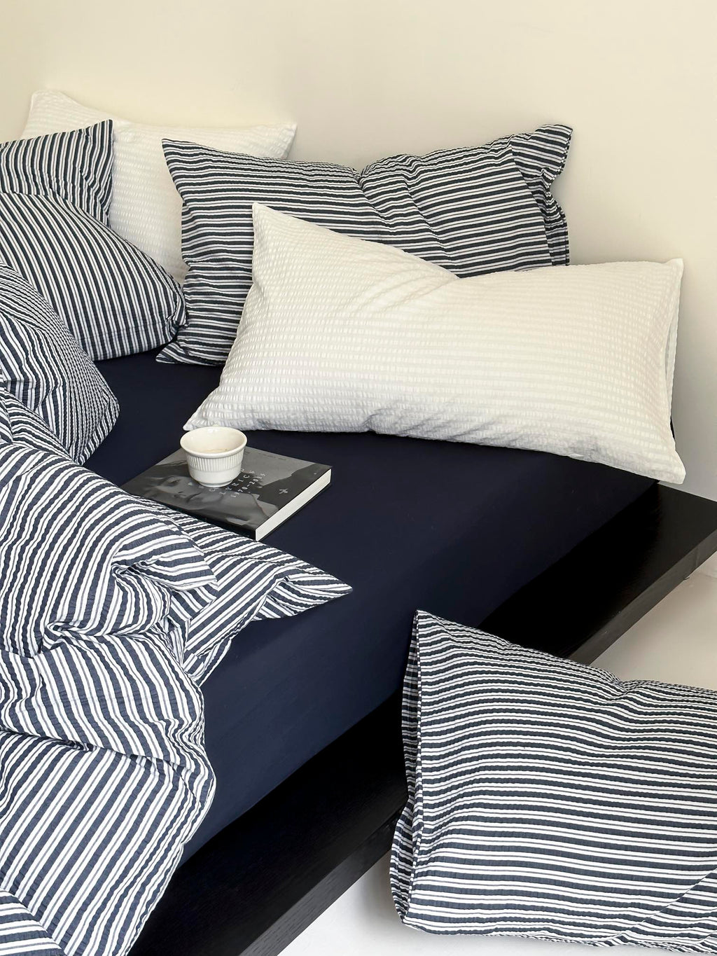 Harbor Breeze Stripe Seersucker Duvet Cover