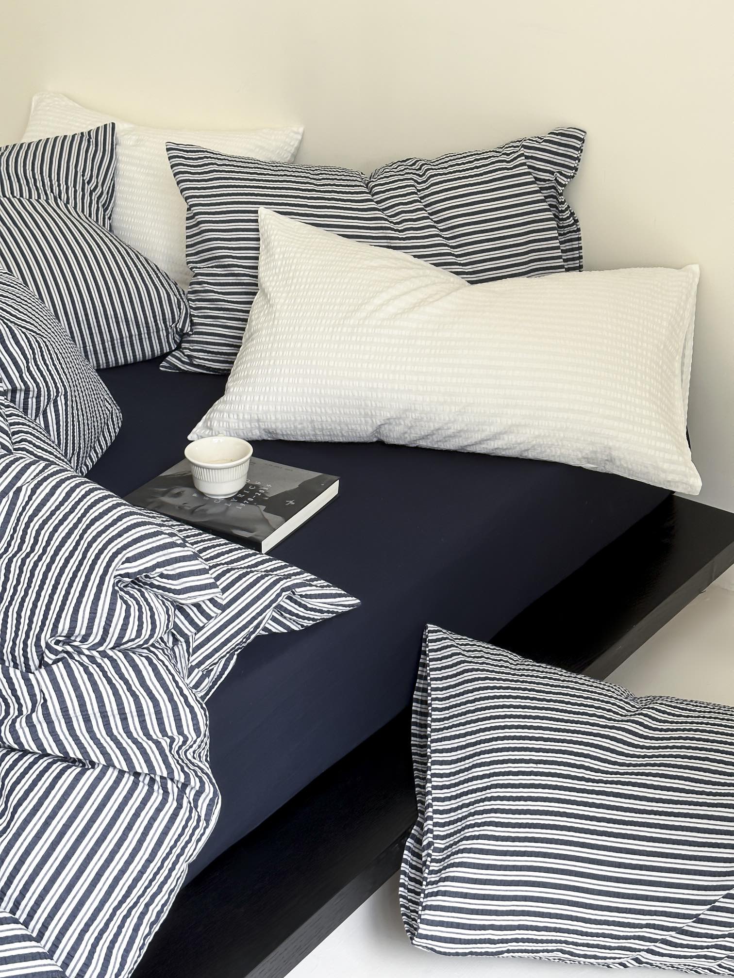 Harbor Breeze Stripe Seersucker Duvet Cover