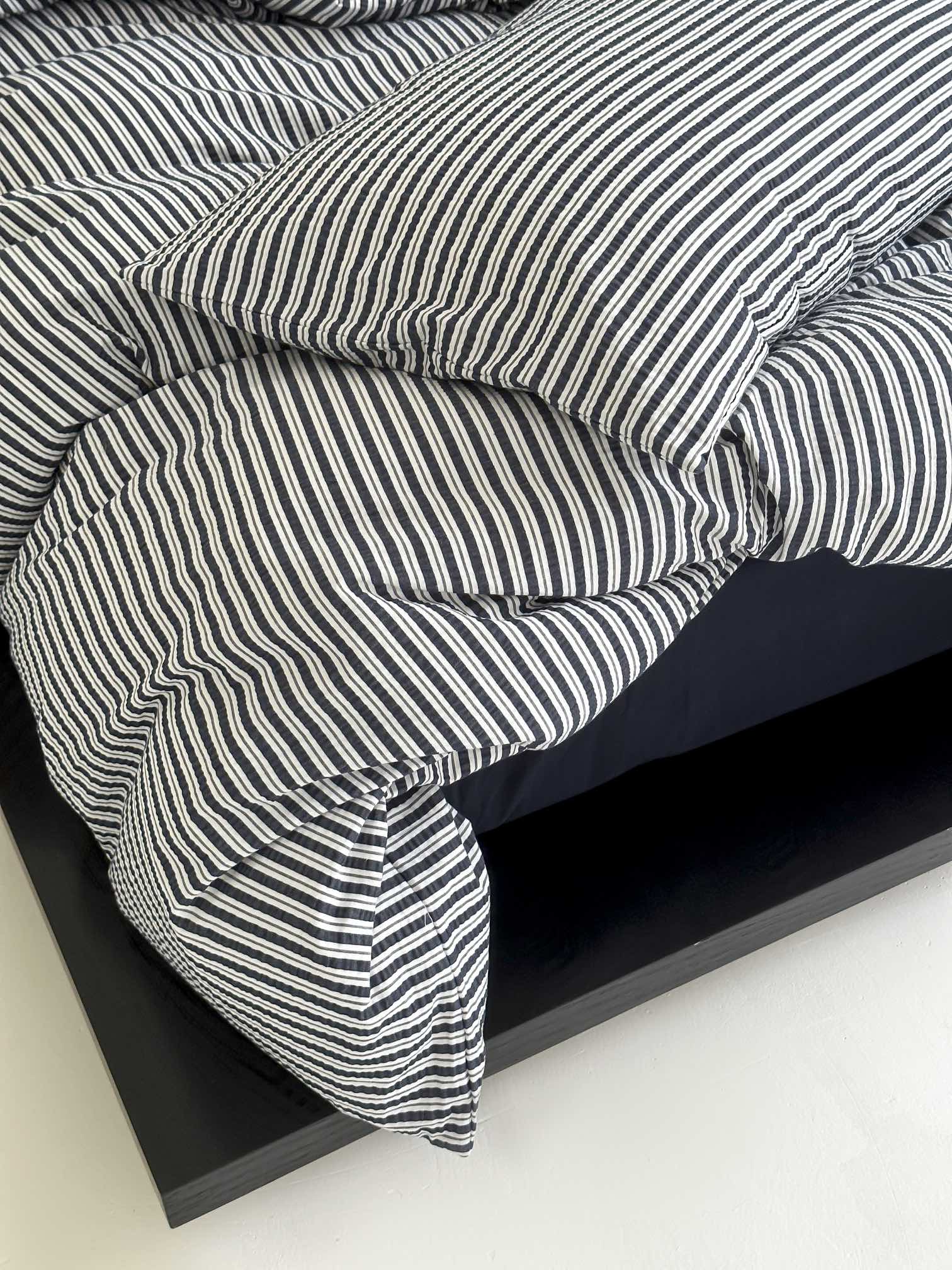 Harbor Breeze Stripe Seersucker Duvet Cover