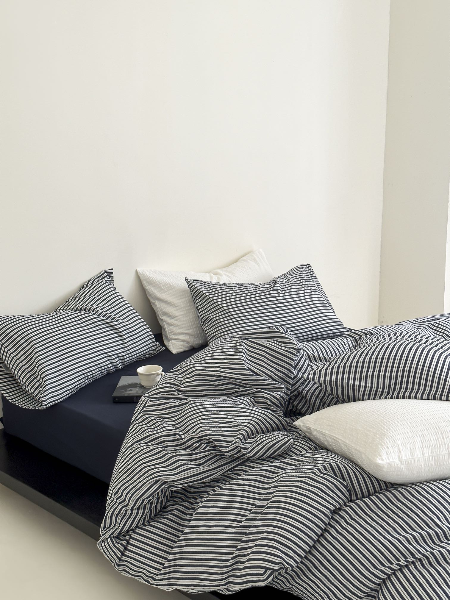 Harbor Breeze Stripe Seersucker Duvet Cover