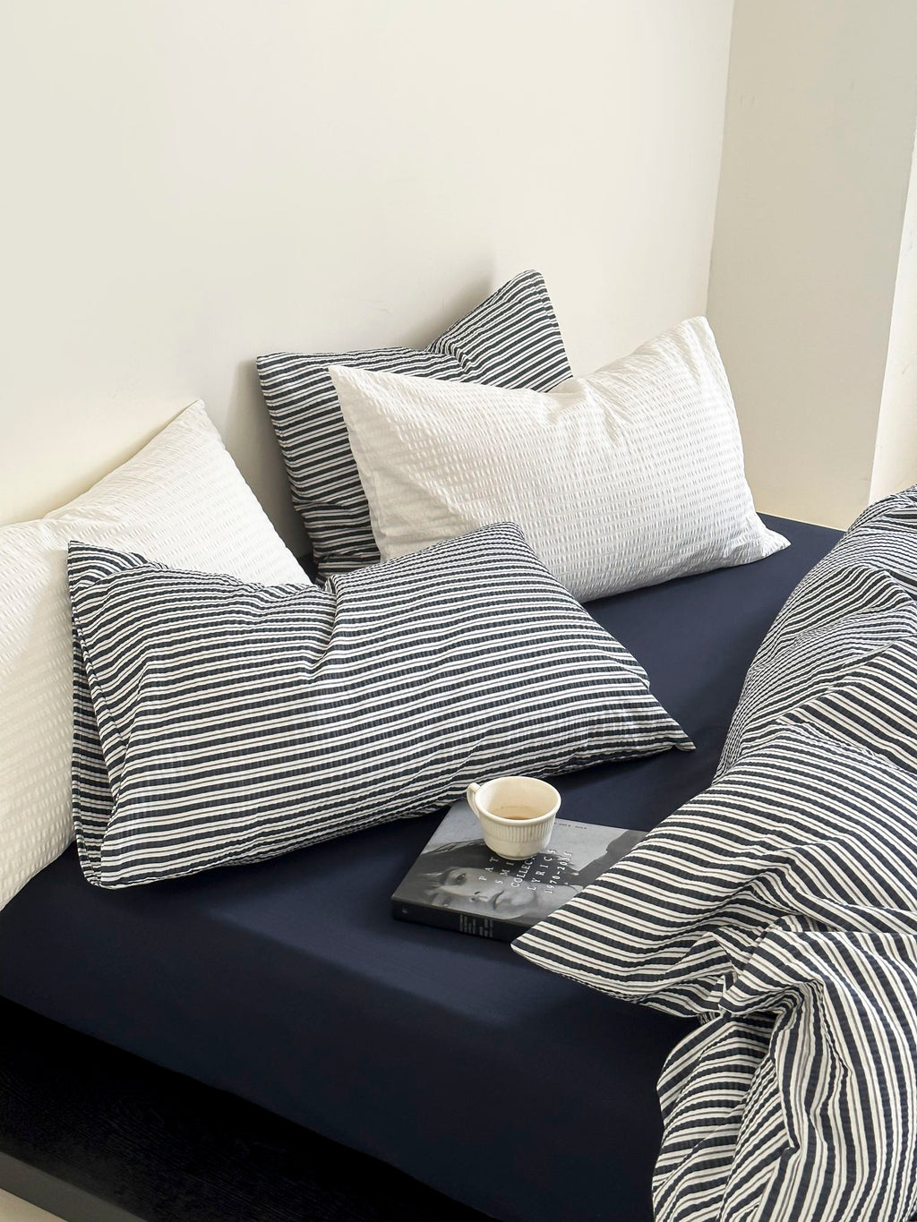 Harbor Breeze Stripe Seersucker Duvet Cover