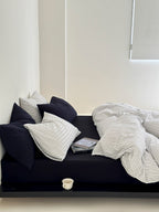 Coastal Mist Stripe Seersucker Duvet Cover