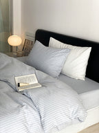 Frostline Stripe Seersucker Duvet Cover