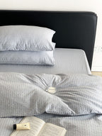 Frostline Stripe Seersucker Duvet Cover
