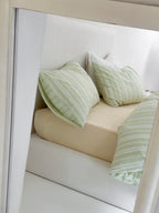 Willow Breeze Stripe Washed Cotton Duvet Cover Set