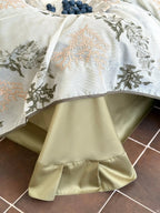 Sage Ruffle Embroidered Bedding Set Breezora
