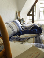 Earth-Toned Striped Textured Duvet Cover original reference image 5